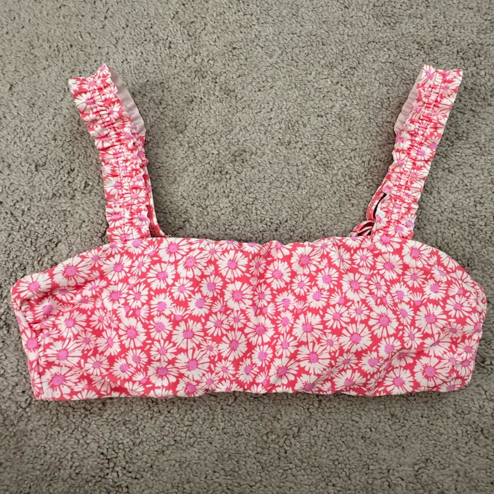 NEW Raisins Pink Daisy Swim Top M $46 MSRP